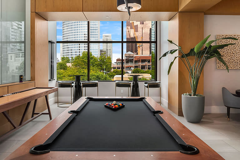 Billiards Table In Clubhouse at Two Lincoln Tower, Washington, 98004